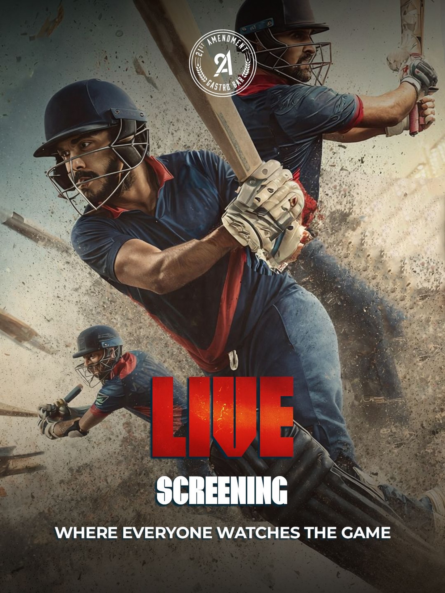 Catch every swing, every cheer, and every “OHHHH” moment LIVE with your crew!

At the place where everyone watches the game!

See you at 21st Amendment ⚡️